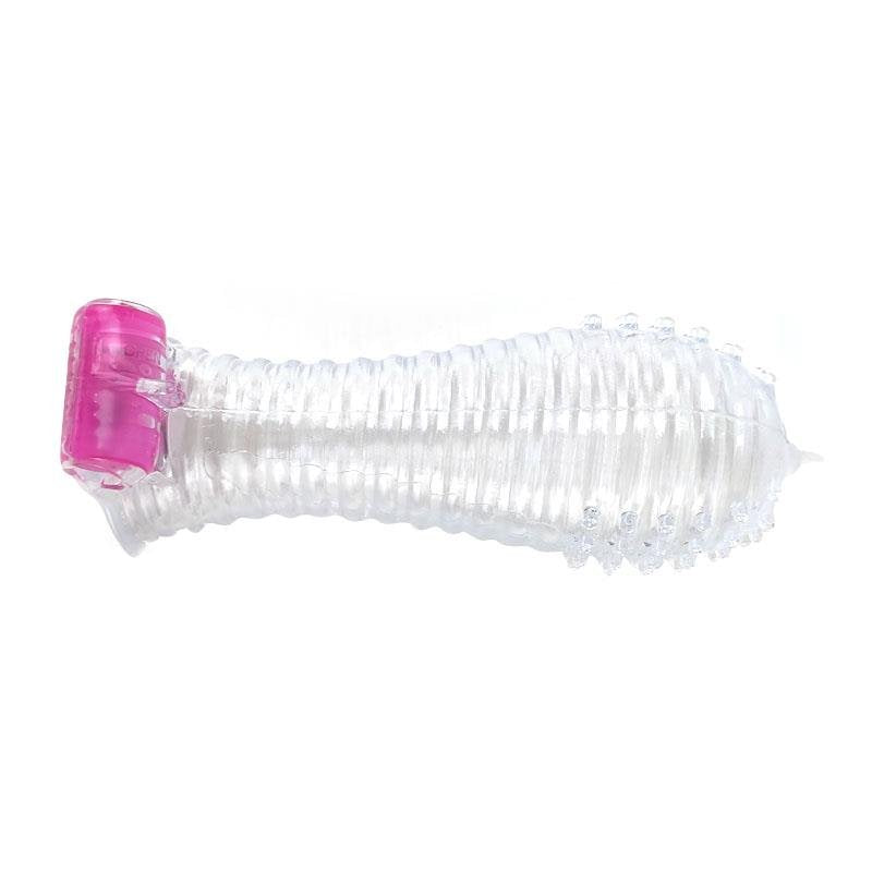 Guaina vibrante per pene A-GUSTO trasparente