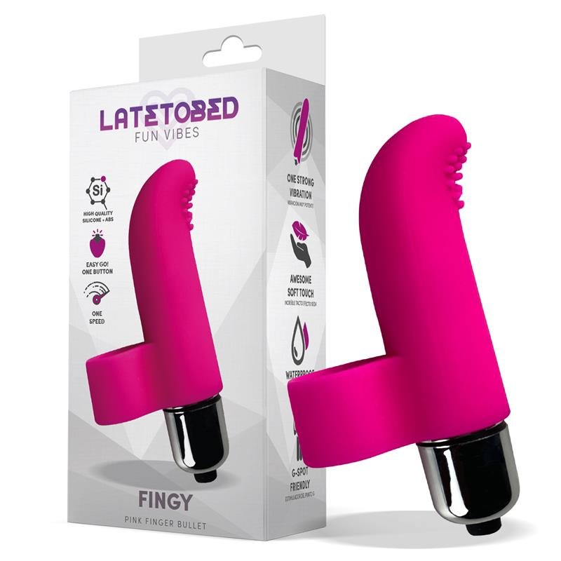 LATETOBED Fingy Finger Bullet Silicone Rosa